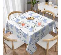 WHJWZY Square Decorative Tablecloth 54"x54" - Quality Waterproof Fabric for Dining Table Protection and Decoration Unicorn Silhouette Pattern