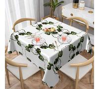 WHJWZY Square Decorative Tablecloth 60"x60" - Quality Waterproof Fabric for Dining Table Protection and Decoration Green Ant Printing