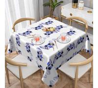 WHJWZY Square Decorative Tablecloth 60"x60" - Quality Waterproof Fabric for Dining Table Protection and Decoration Technology Equipment Pattern