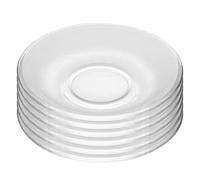 WHJY 6 pcs Clear Glass Plates, 5 inch Glass Plate Set, Small Dessert Plates Tea Plates Bulk