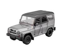 WHJYCC For 1/18 UAZ Hunter SUV Alloy Car Model - Simulation Die-cast Sound And Light Metal Off-road Vehicle Model For Collection(Grey)