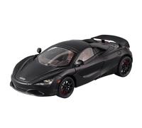 WHJYCC For 1/24 Scale McLaren 720S Supercar Die-cast Simulation Model Car With Sound And Light Pullback Mechanism(Black)