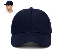 WHJYCC Navy Baseball Cap for Men & Women, 100% Cotton Adjustable Dad Hat