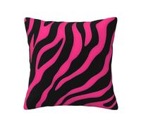 WHJYYXDE Four Seasons Universal Pillowcase 16"x16" Sofa Fabric Pillow Cover Square Waist Pillow Cover, Square Cushion Cover Zebra Tiger Leopard Pink Prints