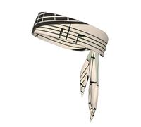 WHJYYXDE Guitar Bass Music Musical Instruments Prints Sports Head Tie for Men & Women Moisture Wicking Athletic for Gym,Yoga, Football