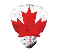 WHJYYXDE Guitar Picks 12 Pieces - Comfortable Hand Feel, Smooth Edges, Wear-Resistant ABS Material Canadian flag Prints