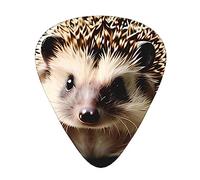 WHJYYXDE Guitar Picks 12 Pieces - Comfortable Hand Feel, Smooth Edges, Wear-Resistant ABS Material Cute hedgehog Printing