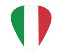 WHJYYXDE Guitar Picks 12 Pieces - Comfortable Hand Feel, Smooth Edges, Wear-Resistant ABS Material Italian flag Printed