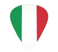 WHJYYXDE Guitar Picks 12 Pieces - Comfortable Hand Feel, Smooth Edges, Wear-Resistant ABS Material italy flag Printed