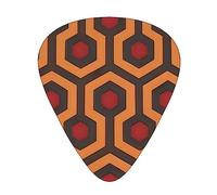 WHJYYXDE Guitar Picks 12 Pieces - Smooth Edges, Variety of Thicknesses for Different Tones - Suitable for Guitars, Ukuleles, and More Shining Overlook Pattern