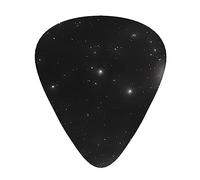WHJYYXDE Guitar Picks 12 Pieces - Smooth Edges, Variety of Thicknesses for Different Tones - Suitable for Guitars, Ukuleles, and More Black and white galaxy Prints