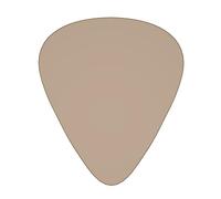 WHJYYXDE Guitar Picks 12 Pieces - Smooth Edges, Variety of Thicknesses for Different Tones - Suitable for Guitars, Ukuleles, and More Solid color light brown Pattern