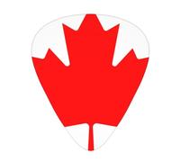 WHJYYXDE Guitar Picks 12 Pieces - Smooth Edges, Variety of Thicknesses for Different Tones - Suitable for Guitars, Ukuleles, and More Canadian flag Prints