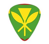 WHJYYXDE Guitar Picks 12 Pieces - Smooth Edges, Variety of Thicknesses for Different Tones - Suitable for Guitars, Ukuleles, and More Native Hawaiian Flag Prints