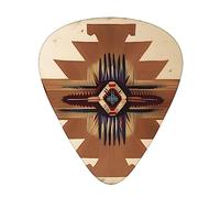 WHJYYXDE Guitar Picks 12 Pieces - Smooth Edges, Variety of Thicknesses for Different Tones - Suitable for Guitars, Ukuleles, and More Native American Patterns Pattern