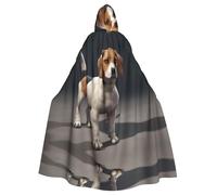 WHJYYXDE ovely Pet Dog Beagle Printed Halloween hooded cape Hooded Cloak Suitable for cosplay costumes, Christmas parties