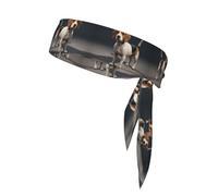 WHJYYXDE ovely Pet Dog Beagle Printing Sports Head Tie for Men & Women Moisture Wicking Athletic for Gym,Yoga, Football
