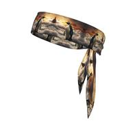 WHJYYXDE Penguin sea Pattern Sports Head Tie for Men & Women Moisture Wicking Athletic for Gym,Yoga, Football