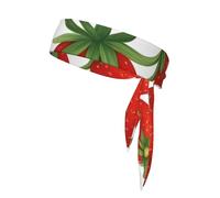 WHJYYXDE Red Strawberry Fruit Prints Sports Head Tie for Men & Women Moisture Wicking Athletic for Gym,Yoga, Football