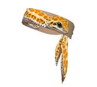 WHJYYXDE Sand Leopard Gecko Prints Sports Head Tie for Men & Women Moisture Wicking Athletic for Gym,Yoga, Football