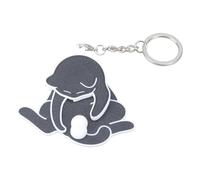 WHKM Funny Cats Playing Eggs Holder Lightweight Keychain Accessory For Daily Use Backpack Or Purse Decoration Pull And Play Keyring