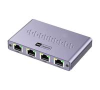 WHKM Gigabit Ethernet Splitter 1 To 4 Port RJ45 Networking Adapter RJ45 Ethernet Connector Aluminum Case For Home Office Networking Splitter