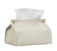 WHKM PU Leather Tissue Bag Dustproof Car Sundries Storage Box Accessory For Bedroom Bathroom Bathroom Storage