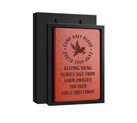 WHLBHG Camp Half Blood Gift Leather Journal Movie Gifts (KEEPING YOUNG)
