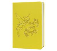 WHLBHG Fairy Gift Fairy A5 PU Leather Journal Cartoon Lovers Gift Pixie Fairy Tale Gift Princess Fans Gift Fairy Tale Movie Gift Inspired Gift for Friends Sisters (Tinker-yellow)