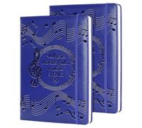 WHLBHG Music Gift 2 PCS Blank Sheet MUSIC Notebook Where Words Fail music Speaks Gift Manuscript Paper Notebook (2pcs Music -Purple)