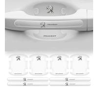 WHLFC 8 Pcs Auto Door Handle Protective Film for Peugeot 2008 2020-2023 2024, Car Guard Film Cup Auto Hand Grip Sticker Protection Cover Scratch Protectors,transparent