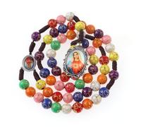 WHLHMK Rosary Beads Catholic for Women With Jewelry Bags, 5 UK, Zinc, No Gemstone