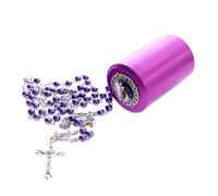 WHLHMK Rosary Beads Catholic for Women With Rosary Box, 1, Acrylic, no gemstone