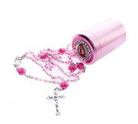 WHLHMK Rosary Beads Catholic for Women With Rosary Box, 1, Acrylic, No Gemstone