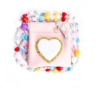 WHLHMK Rosary Beads Catholic for Women With Rosary Pouch, 1, Acrylic, no gemstone