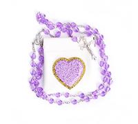 WHLHMK Rosary Beads Catholic for Women With Rosary Pouch, 1, Acrylic, no gemstone