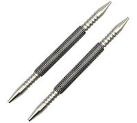 WHLLING 2-Piece Dual Head Combo Nail Setter, Double Ended 3/32″& 1/8″Spring Nail Set, 3500 PSI Striking Force Hammerless Nail Set Punch Nail Pullers