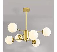 WHLMYH Nordic Chandelier -Golden Creative Postmodern Bubble Ball Light.Living Room Bedroom Home Dining Room Lighting,6Pcs