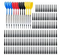 Whltzf 12Pcs Soft Tip Darts With 100pcs Darts Tip Professional Indoor Tip Darts For Electronic Darts Board Accessories Soft Tip Darts Lightweight Darts Dartboard Accessories Indoor Darts