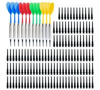 Whltzf 12Pcs Soft Tip Darts With 100pcs Darts Tip Professional Indoor Tip Darts For Electronic Darts Board Accessories Soft Tip Darts Lightweight Darts Dartboard Accessories Indoor Darts