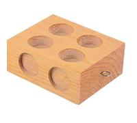 Whltzf 2/6 Holes Friction Blocks Physical and Mechanical Experimental Equipment Wood Block with Hook Physics Teaching Tool