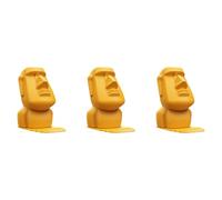 Whltzf 3 In 1 Easter Island Statue Stand Ornament Home Decorations Funny Piggy Banks Phone Holder Glasses Display Stand Multifunctional Bookshelf Decoration Stand