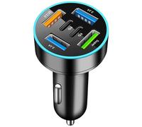 Whltzf 66W Car Charging With Super+Type C And Standard USB A Port For Multi Devices Power Supply Fast Charging Multi Port