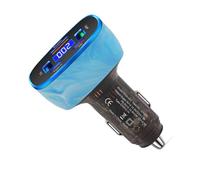 Whltzf 75W Three Port USB Car Charges With LED Voltmeter Speed Charging Adapter ABS For Enhances Device Compatibilities Overloading Protections