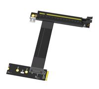 Whltzf 90 Angled Turn NGFFs Key M To PCIe 16X Graphics Card Adapter Nvme To PCIe PCIExpress 16X Extension Cable Key M Converters