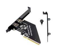 Whltzf Advanced PCIExpress 4.0x8 To 2 Port SFF 8611 8611 Expansion Adapter Card Enhances Data Transfer PCIe Host Adapter