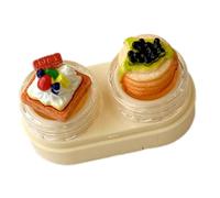 Whltzf Cartoon Cupcake Lenses Kits with Wearing Tools Drawer Lens Holder for Busy Lifestyles and Fast Changes Box
