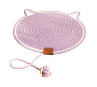 Whltzf Cotton Thread Cats Board Post Mat Interactive Funny Toy for Grinding Claw & Daily Lying Cats Board