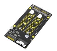 Whltzf Expansion Card Two NVME NVME Adapter Raiser NVME To PCIe HDDs Adapter NVMe HDDs To SFF 8654 8X Expansion Card 30/42/60/80mm SSDs Expansion Card