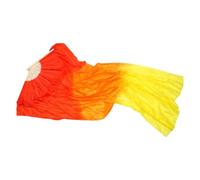 Whltzf Extended Faux Silk Belly Dance Fan Veils Long Folding Fans For Dance Shows Performances Dance Teachers Must Have For Dance Studios Fan